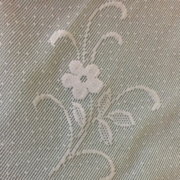 VINTAGE SWAG VALENCES PAIR  SEMISHEER COTTON POLYESTER - Picture 15 of 15